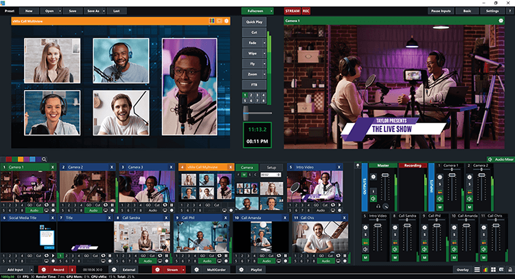 vMix Call: Add up to 8 remote guests quickly and easily